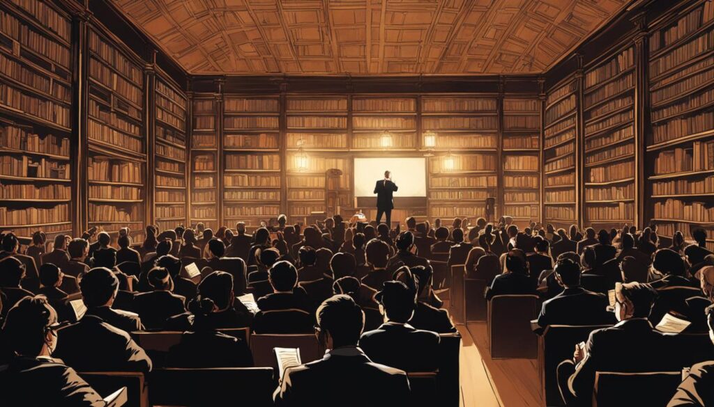 scholarly lectures and academic seminars